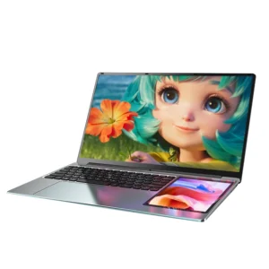 Dual Screen Laptop 15.6 Inch + 7 Inch Touch Screen Intel N100 16GB 512GB Double Screen Business Portable NoteBook Laptop